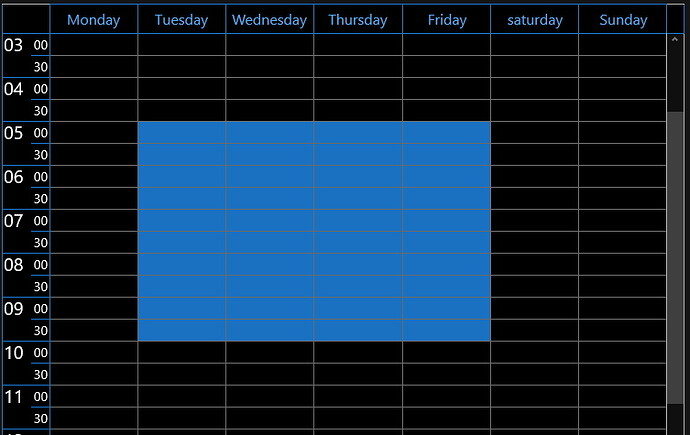 Planner Multi selection