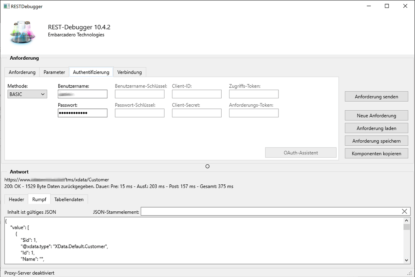 TXDataWebConnection With Basic Auth 7 By Wlandgraf TMS XData TMS