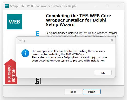 TMS WEBCORE - error installing