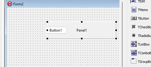 step 4--moving the panel and not the button with